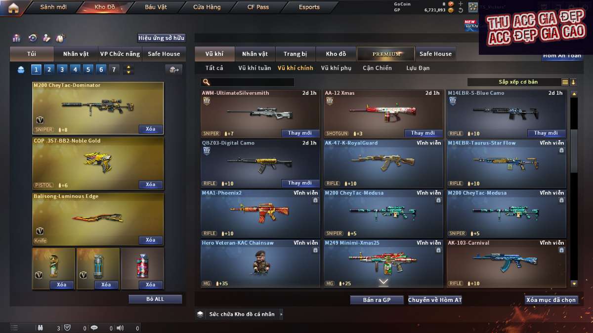 shop acc cf uy tin gia re
